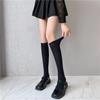 Solid Color Black White Long Socks Stockings JK Japan Style School Girls Thigh High Stockings Lolita Kawaii Cute Knee High Socks