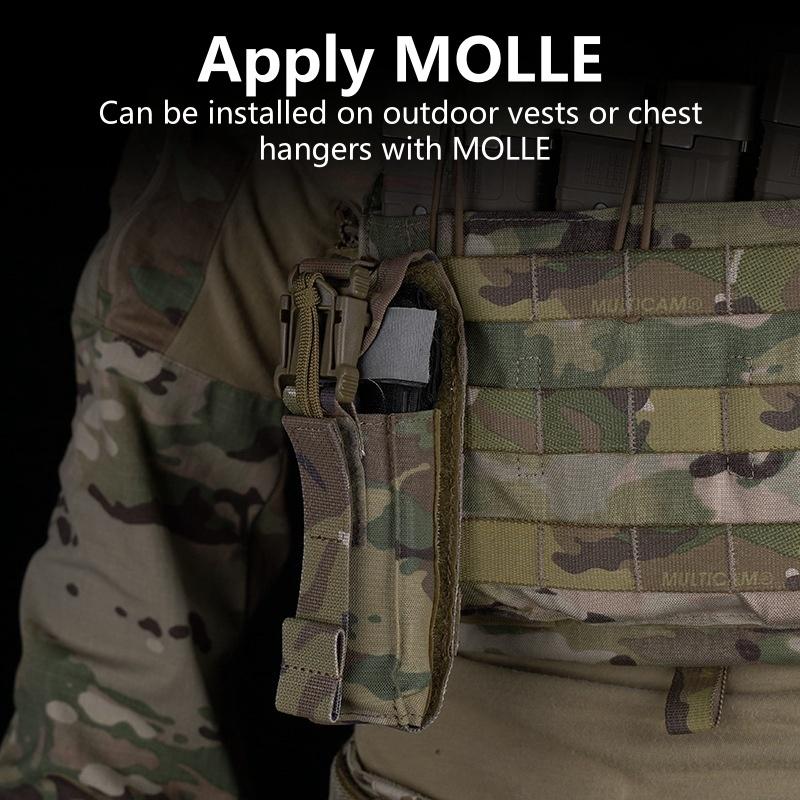 Quick Tourniquet Pouch, MOLLE System Waist Bag, Easy Install Outdoor Accessory, Tactical Storage Pouch for CS Shooting, Camping & Emergency Survival