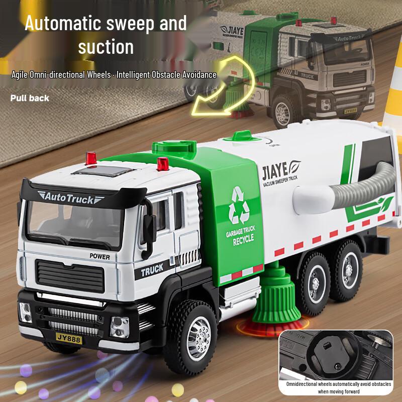Electric Vacuum Sweeping Sanitation Truck Toy
