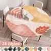 60/70/80/90/100/120/140cm Elastica Aderente Rotonda Plastica Vinile Tovaglia Sottotavola Bordo Elastico Impermeabile Copritavolo Tischdecke
