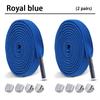 2Pair Double-layer elastic 8mm Flat Shoelace Shoes Accessories No Tie Shoe laces Quality Elastic Laces Sneakers Tennis Shoelaces