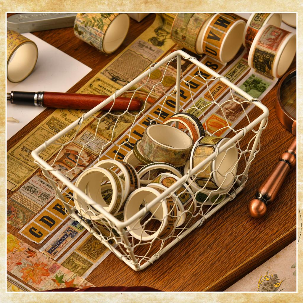 Songdao Retro Art Washi Set Vintage Masking Tape with Classic Art Patterns Perfect for and Gift Wrapping X 2m Each Songs of the Tape, 36-Roll