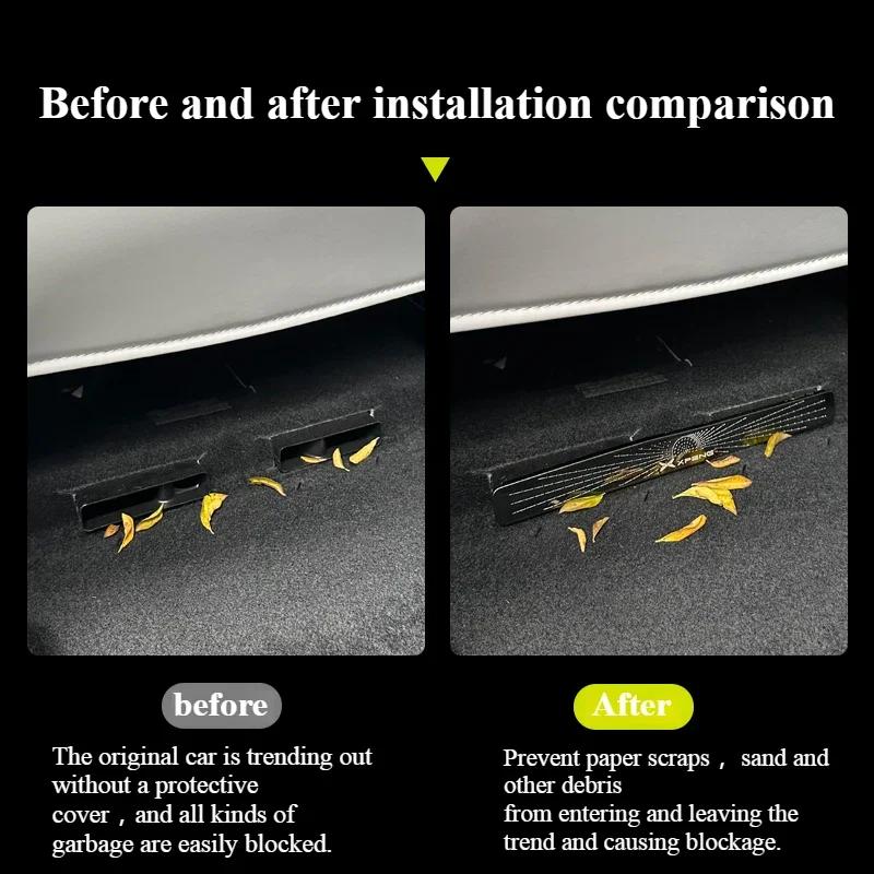 For XPENG G6 Under-Seat Air Vent Cover Anti-Clog Guard Upgraded ABS Interior Protector Custom Fit Accessories Tools Xiaopeng Car