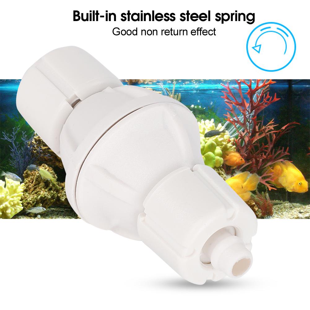 Plastic White Aquarium Anti Explosion CO2 Check Valve Fish Carbon Dioxide Non Return System