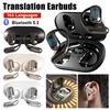 Smart AI Translation Earbuds Wireless BT Translator Earphones Open Ear Headphones Languages Real Time Translation for Business