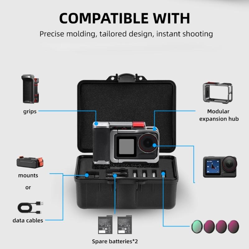 Shockproof EVA Storage Case Customs Hard Box For Action 3/4/5 Action Camera Accessories