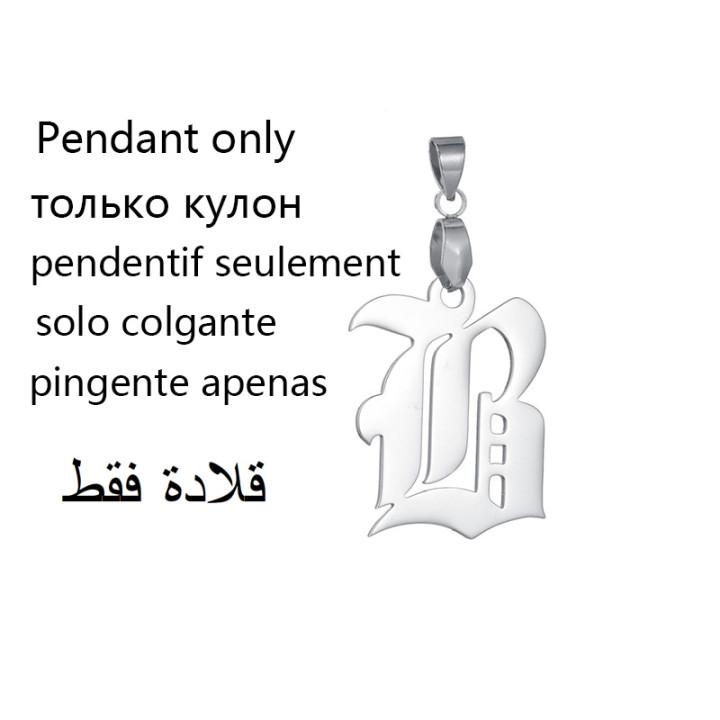 Per Donna Uomo Collane con Ciondolo Lettera Alfabeto A-Z Personalizzazione Collana in Acciaio Inossidabile Glamour