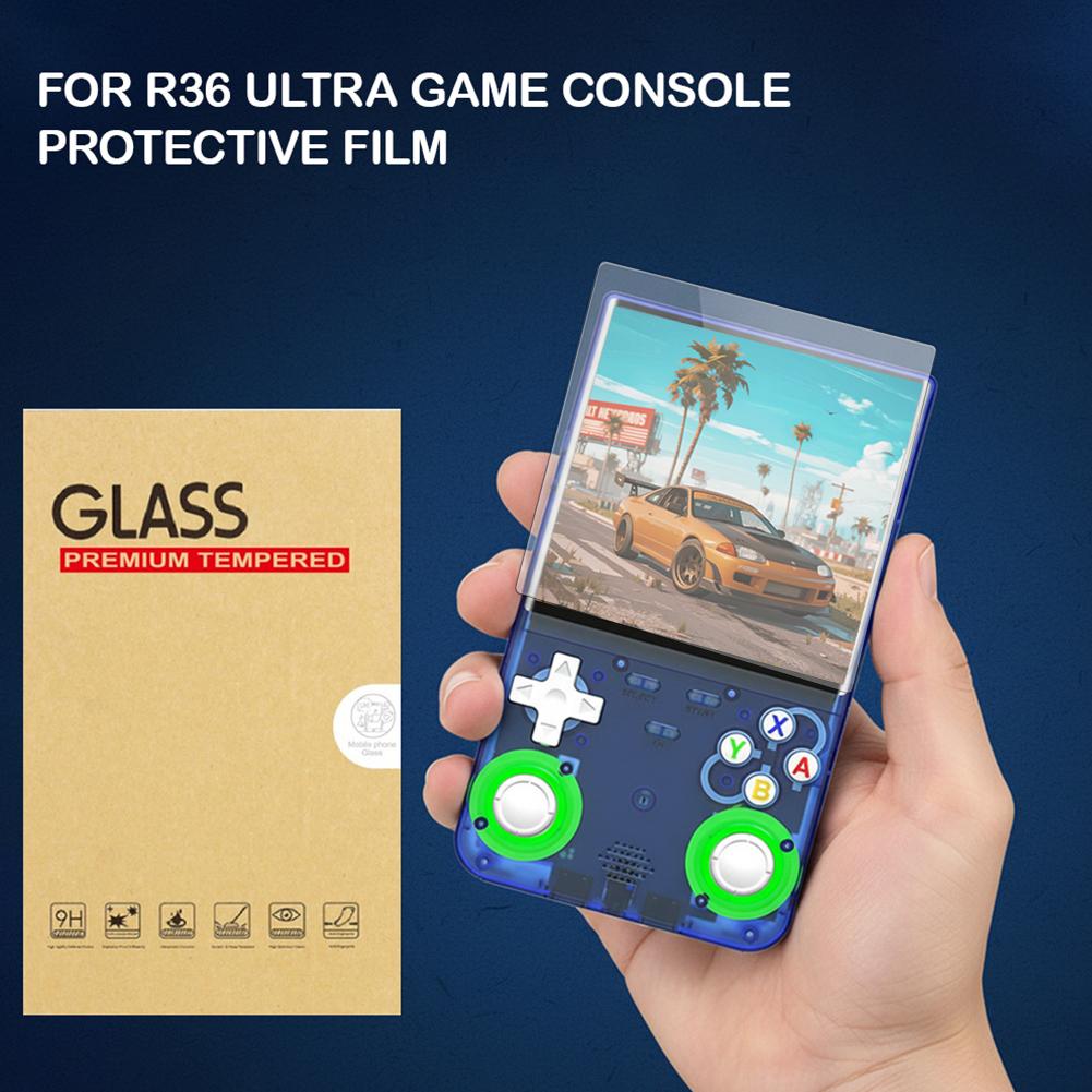 For R36 Ultra Tempered Glass Film 9H HD Anti Fall Scratch Resistant Handheld Game Console Screen Protector For R36 Ultra Protect