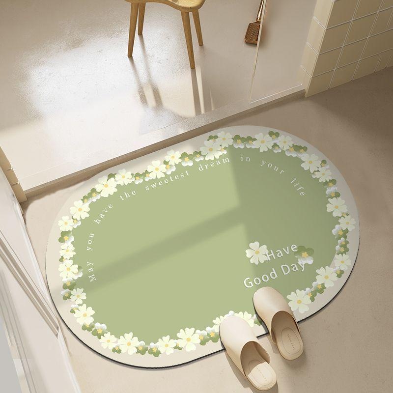 Bathroom absorbent floor mat, diatom mud quick-drying toilet, bathroom door non-slip mat, floor mat, foot mat
