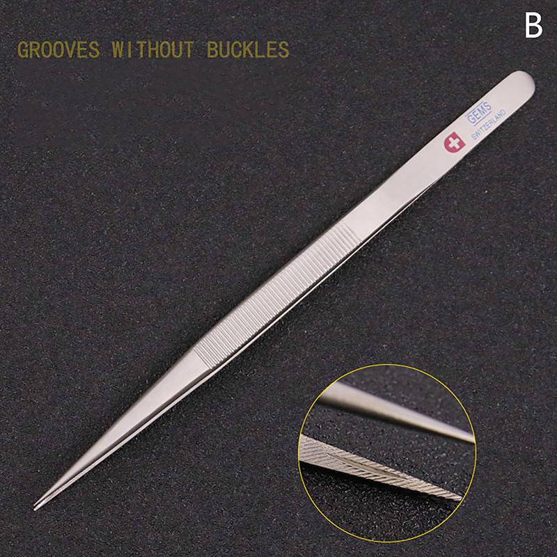 Jewelry Making Tool Tweezers Concave Groove Diamond Stainless Steel Adjustable Craft Tools For Jeweler