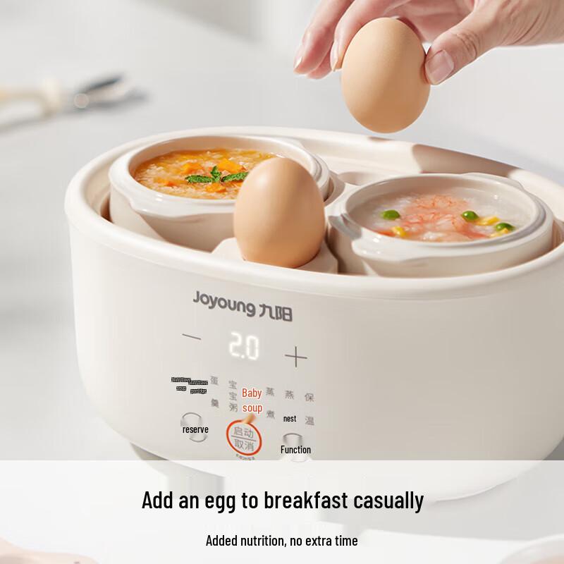 Joyoung GD189 1L Ceramic Double-Boiler Electric Stew Pot CN plug (adapter included)