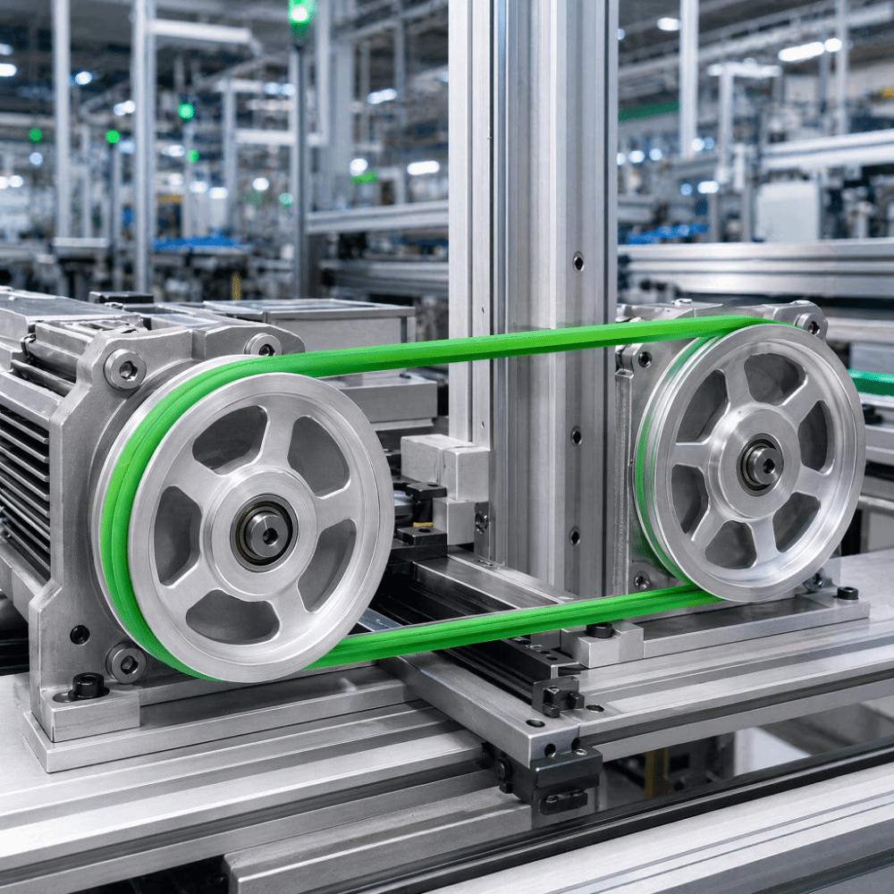10m Length Round Drive Belt Green Color Urethane Belting PU Round Belt  For Conveyor Machine