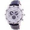 Relógio Masculino Citizen Cronógrafo Calendário Perpétuo Refurbished Mostrador Prata Eco-Drive BL5470-14A 100M