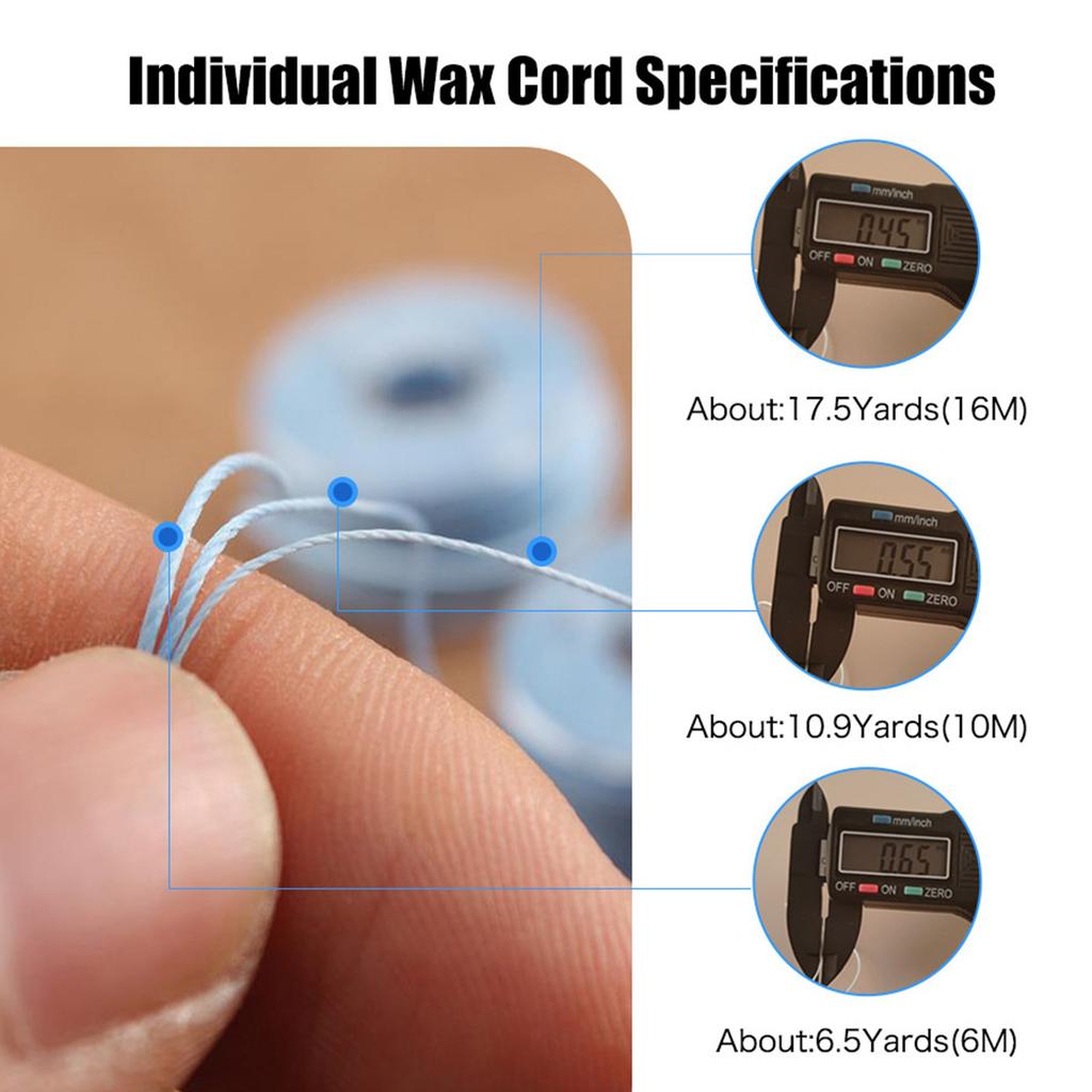 Polyester Waxed Thread 25/36 Colors Bracelet Thread Bookbinding Thread Handmade Materials Waxed Strings for Jewelry