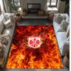 Eintracht Frankfurt Voetbal Print Kristal Fluweel Tapijt, Comfortabel Waterabsorberend Antislip Binnen Vloerkleed