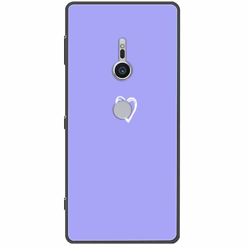 Cute Paint Cover For Sony Xperia XZ3 XZ2  XZ1 XA2 XA1 Ultra Plus Compact Premium Case Black Silicone TPU Coque Shockproof Capa