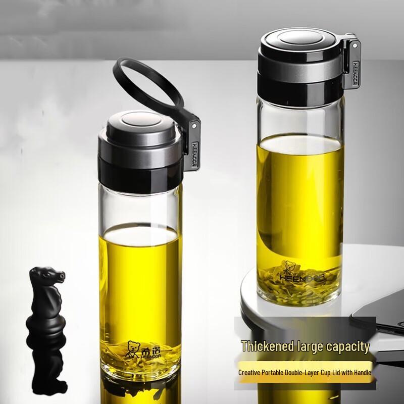 Heenoor Portable Single-Layer Glass Cup