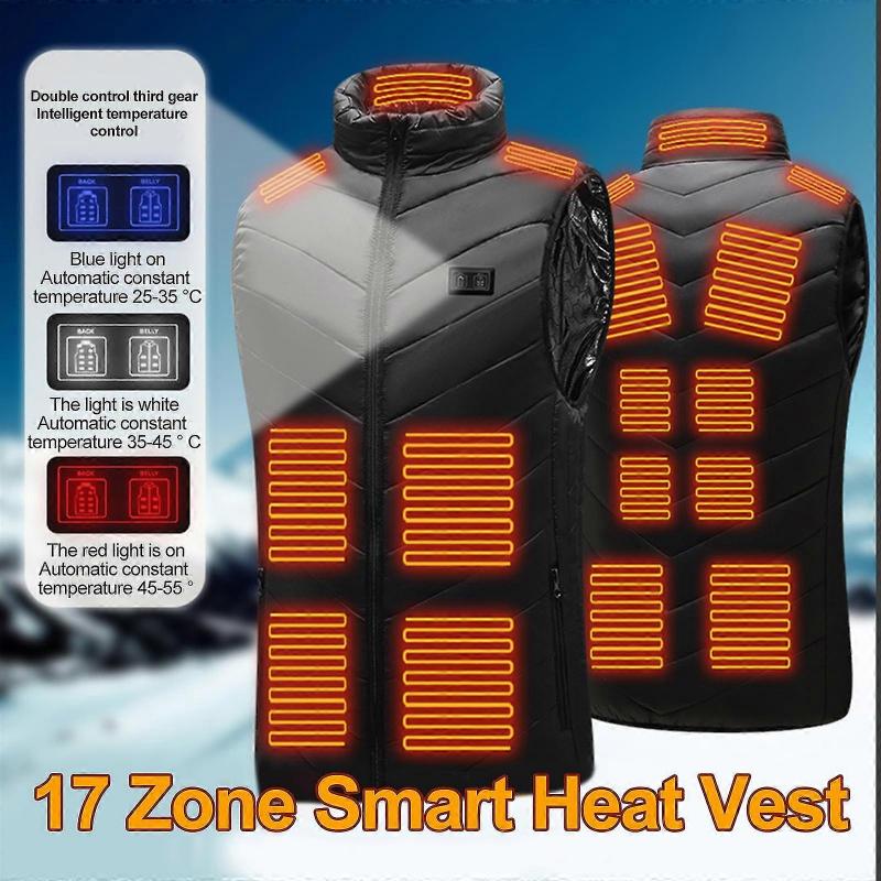 Winter Beheizbare Weste Winterjacke USB Elektrische Heizweste Beheizte Winterweste Für Outdoor Skifahren