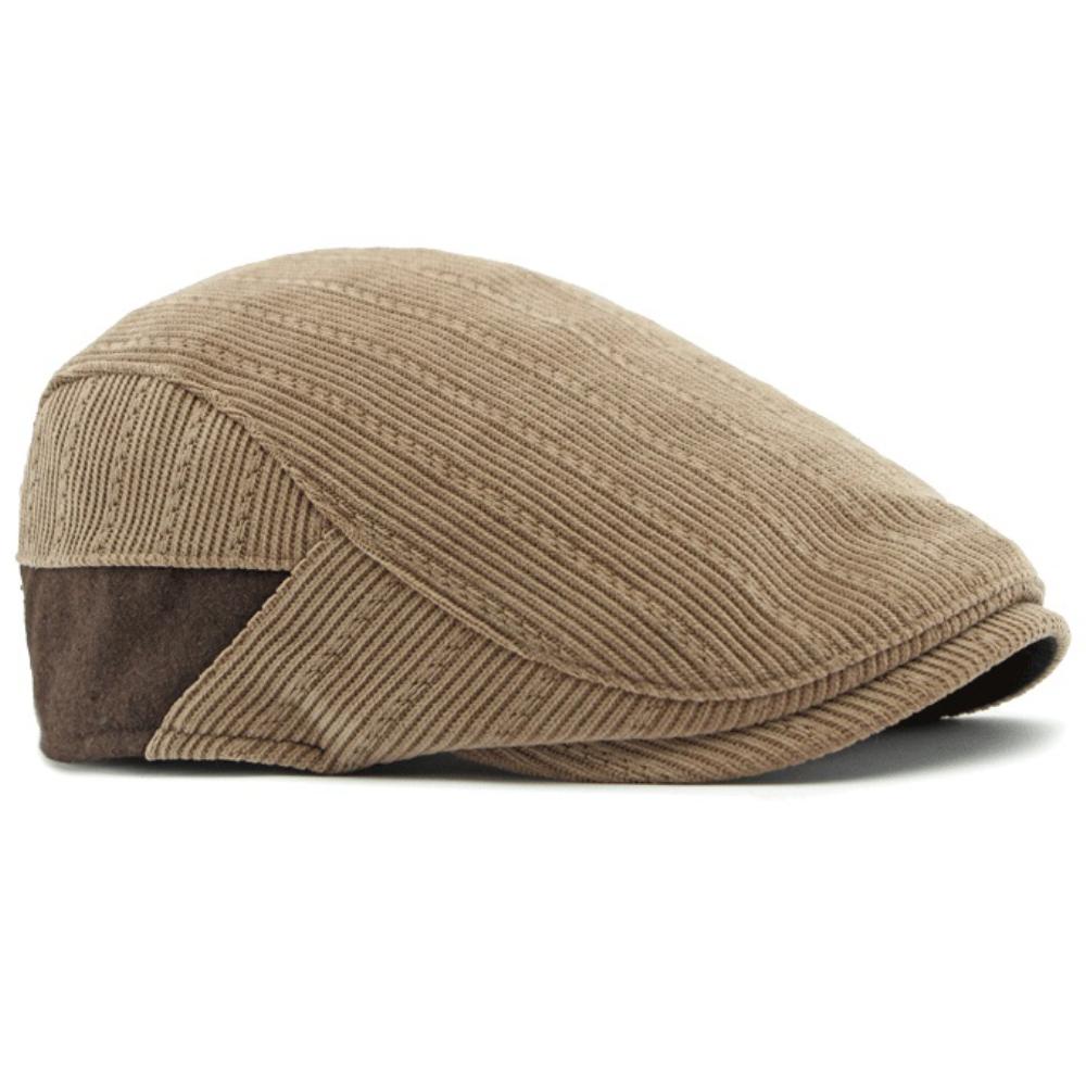 HT4587 Berets Autumn Winter Hat Caps for Men Women Fleece Lined Corduroy Beret Hat Adjustable Ivy Flat Cap Male Female Beret Cap