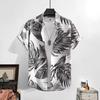 Maglietta Stampata 3D Hawaii Vacanze Uomo Tropicale Estiva Casual da Spiaggia per Esterno con Collo a Revers Maniche Corte
