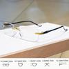 4pcs Rimless Reading Glasses - Lightweight Computer Readers for Women & Men - Stay Clear Magnifying Vision, +1.0 To +4.0