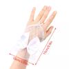 1 Paar Fotografie Spitze Netz Hohl Schleife Handschuhe Nägel Zubehör Kurze Fingerlose Ärmel Dekoration Nagelgel Nagellack Anzeige