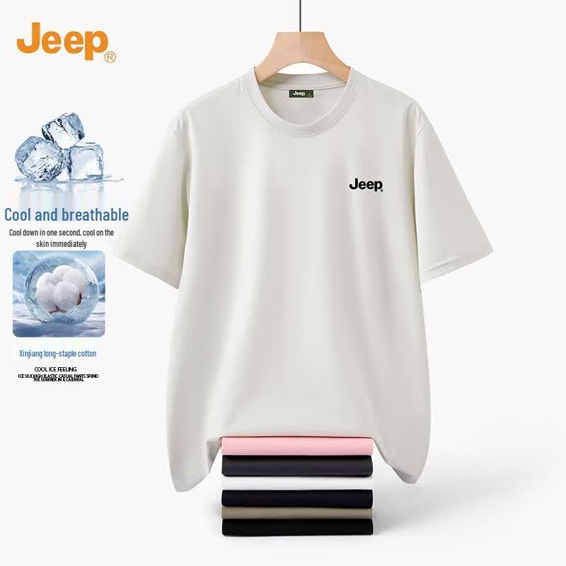JEEP Men's Quick-Dry Cooling Round Neck T-Shirt