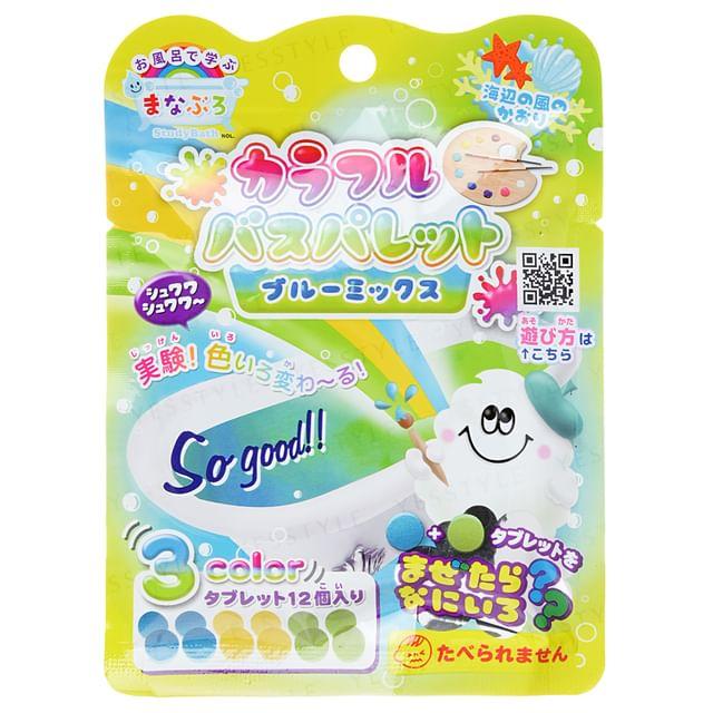 MANABURO - Colorful Bath Palette Blue Mix 12 pcs
