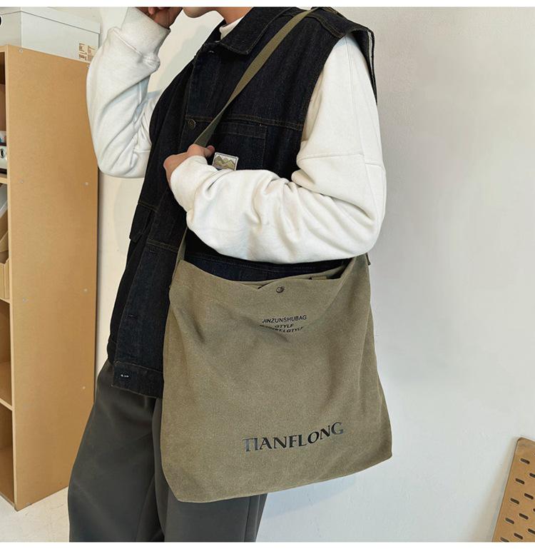 Thickened Large Capacity Unisex Crossbody Bag – Korean Fashion Shoulder Handbag Backpack Tote