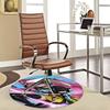 1pc Anime Design Round Carpet - "Ninja Hunters" Chair Mat for Office, Home Decor, Living Room, Bedroom, Game Room - Non-Slip Flooring Protection.J042