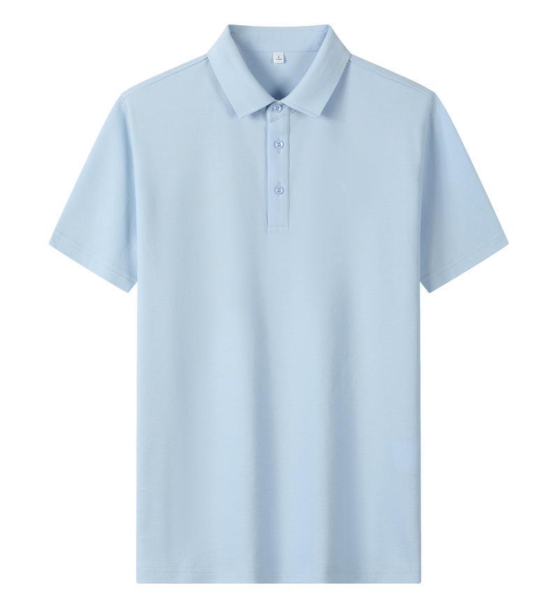 Solona Ice Silk Collared Polo T-Shirt for Office and Group Wear, Short Sleeve with Logo Print.