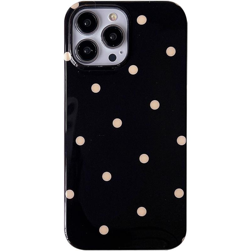Cute Polka Dots Print Phone Case for Iphone 16 15 16pro 11 15Pro 14 14pro 13 Pro Max 12 Protective Silicone Back Cover