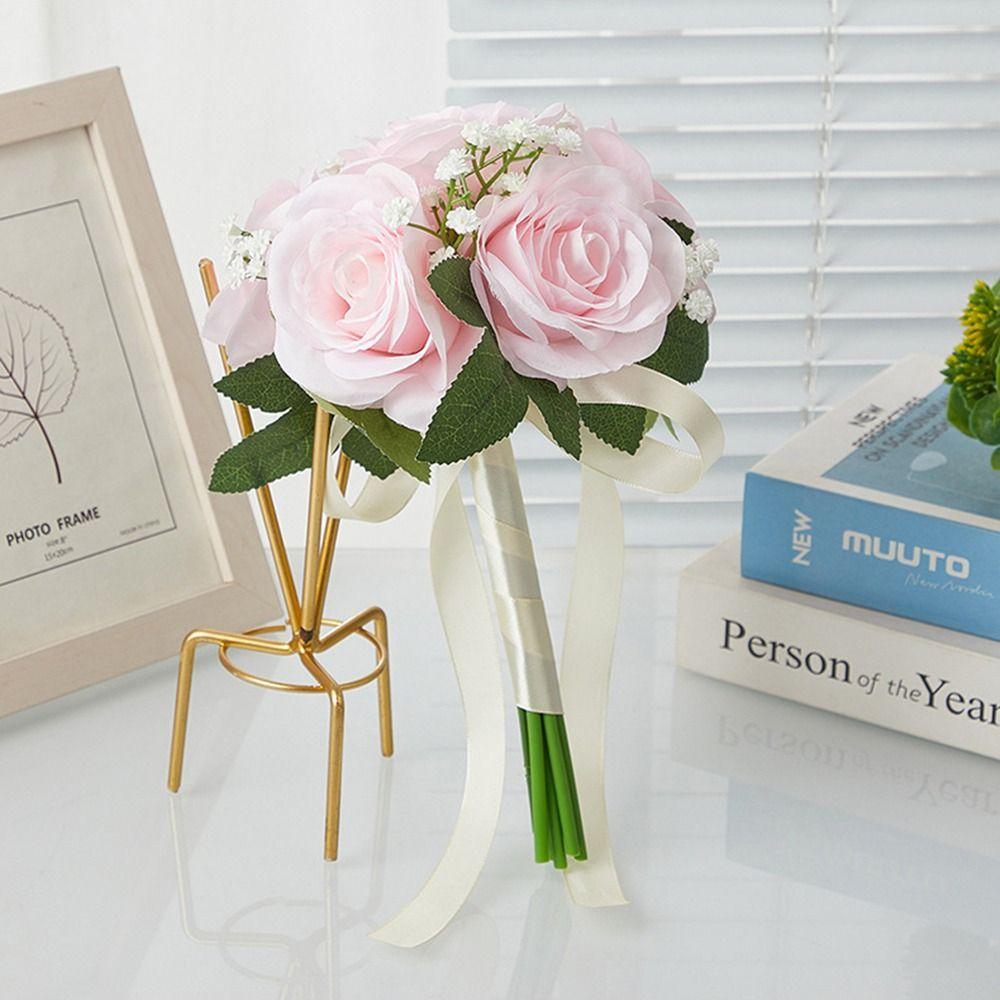 Künstlicher Blumenstrauß Brautstrauß Seidenblumen Künstlicher Rosenstrauß Hochzeitsmittelstücke