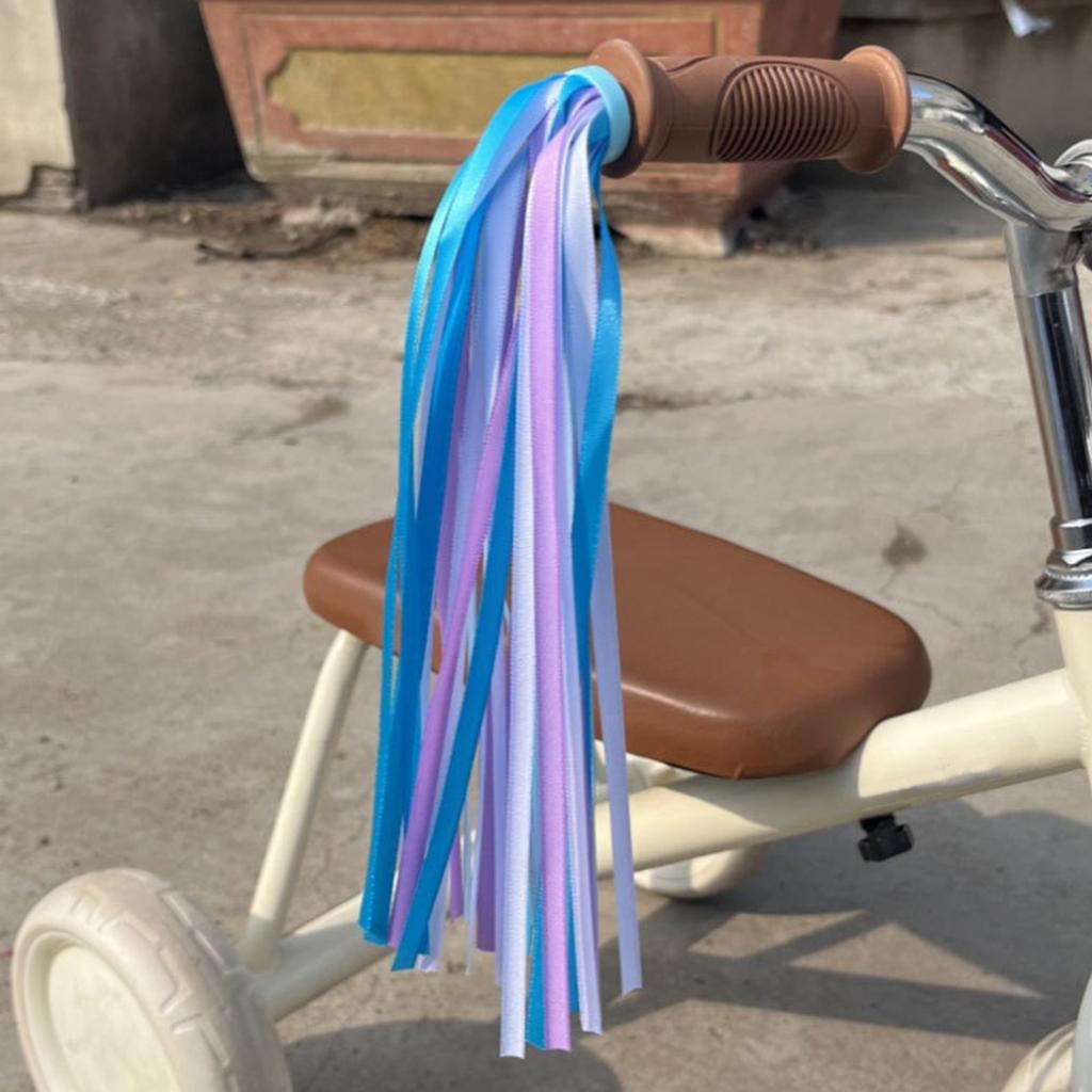 Childrens Bikes Bells with Colorful Streamers Loud Sound Kids Bikes Handlebars Horn and Handlebars Tassels Ornaments
