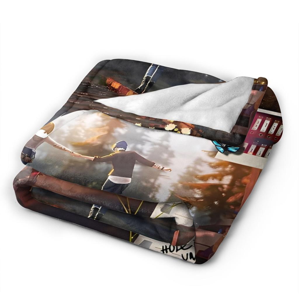 Life Is Strange Game Blankets Flannel Throw Blankets Airplane Travel Decoration Soft Warm Bedsprea