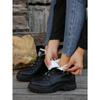 2025 New Fall/Winter Women's Warm Martin Boots Fleece Thickened Lace-up Platform Boots Shoes
