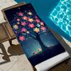 Dreamy forest with floral patterns polyester microfiber beach towel is highly absorbent, suitable for swimming and beach outings