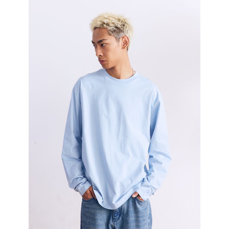 Burnin * Underwear Cotton Comfortable Breathable Long Sleeves T-shirt Men's Loose Bottoming Shirt Easiest for Match Tops Autumn