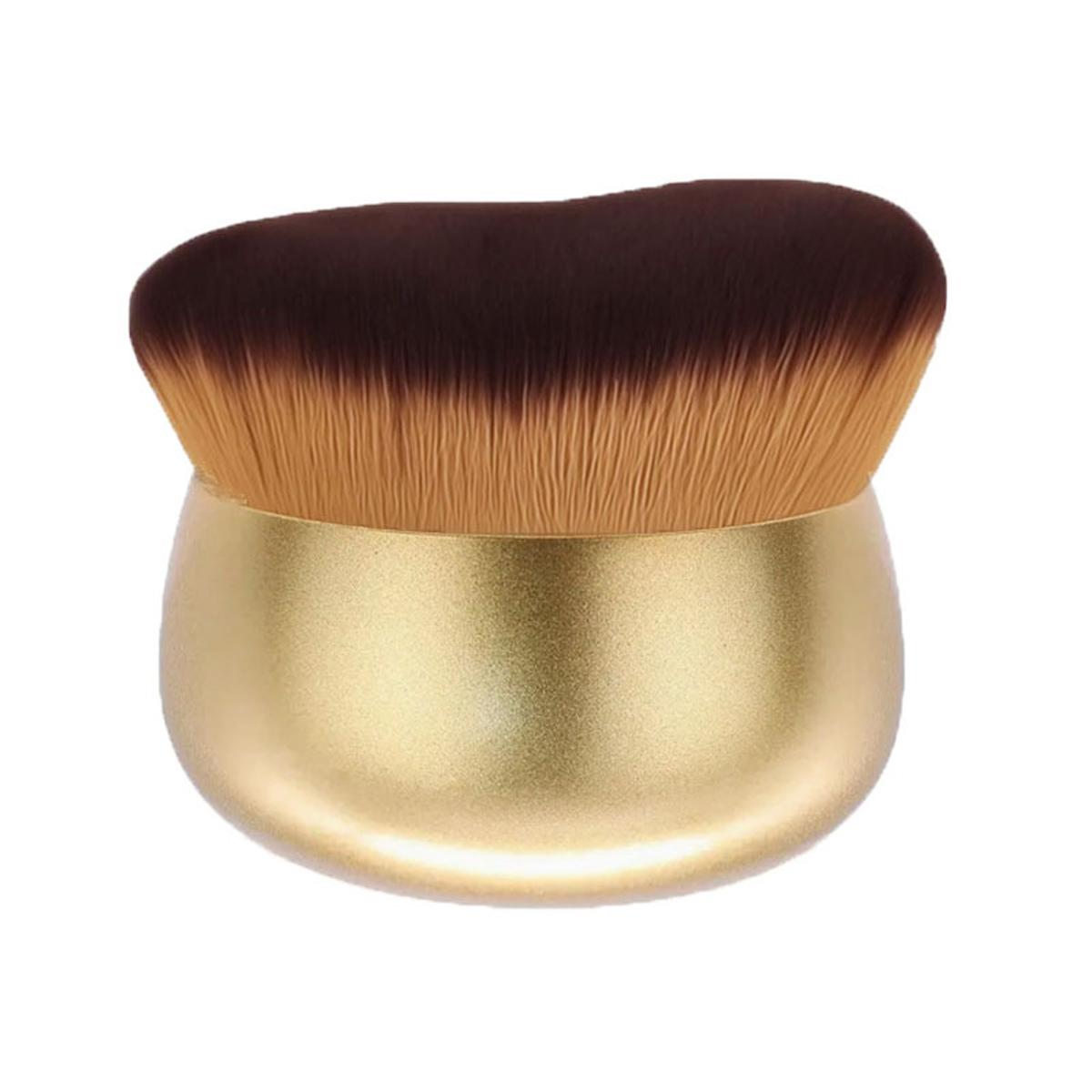Extragroßer Körper-Make-up-Pinsel für Selbstbräuner, Bein-Make-up & Bronzer-Verblendung, 75 mm breiter Kopf gold