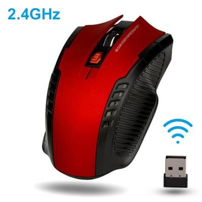 Ергономічна бездротова ігрова миша USB-приймач із 6 клавішами 1600 точок на дюйм 2,4 ГГц для ноутбука