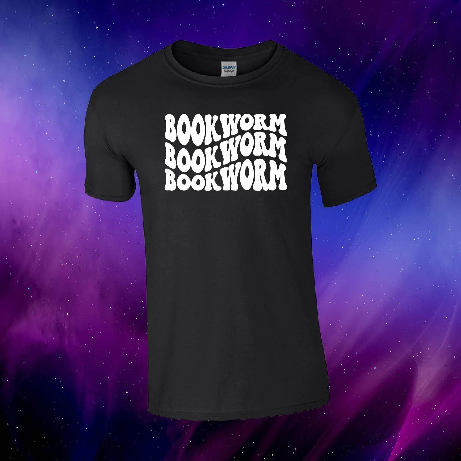 Bookworm Reading Bookish Funny Book Gift Kids/Adults Top T-shirt S