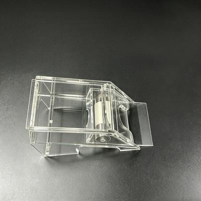 Master Clear Acrylic Two Deck Card Dealing Shoe With Lid Secure Metal Slide Compact Casino Table Game Accessory Part