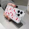 Luxury Shockproof Soft Clear Phone Case For iPhone 16 15 14 13 12 11 Pro Max XS XR 7 8 Plus SE 2020 Cherry Bowknot Pattern Cover
