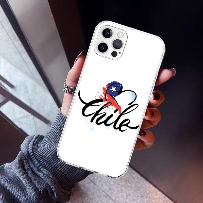 

Chile Flag Phone Case For iPhone 17 Air 16 15 Pro Max 14 Plus 13 Mini 12 11 Cover 7 8 SE Silicone Shell Print Fundas 17 Air 16 1 iPhone 16 Pro