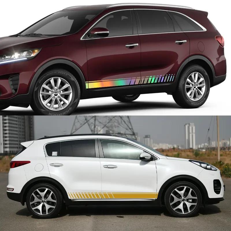 Car Door Long Strips Stickers for Kia Sorento 1 2 4 R UM XM BL MQ4 Sport Style Vinyl Film Decoration Auto Tuning Accessories