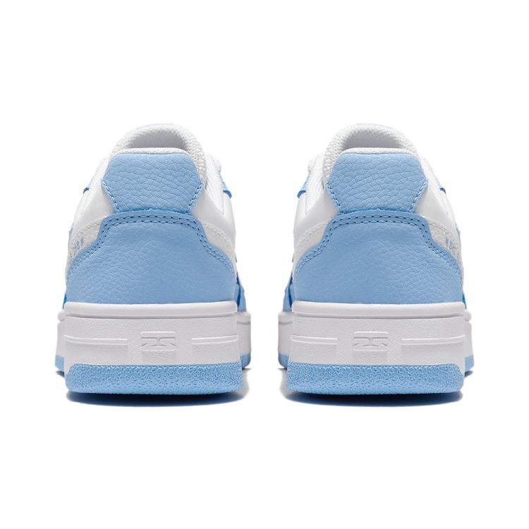 Li-Ning Cloud Shock Absorption Rebound Wear-Resistant Lightweight Breathable Anti-Kick Low-Top Kids Skate Shoes Kids Sneakers White Blue YKCS096-62
