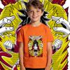 DBZ Goku SSJ4 Anime Print Cotton T Shirt for Kids Boys Girls Casual Summer Short Sleeve