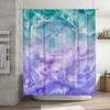 Blue Green Lavender White Shower Curtain Artistic Watercolor Print Bath Decor Waterproof Polyester Fabric
