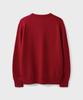 Branded After Round Crop Cardigan [Red]