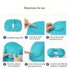 Inflatable Neck Pillow for Travel - Portable U-Shaped Airplane Pillow - Lightweight & Compact for Flights, Road Trips & Camping